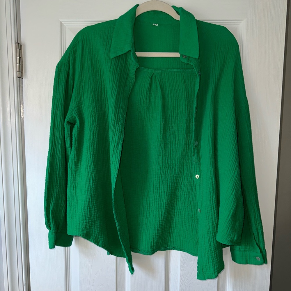 Shein Button Up Blouse